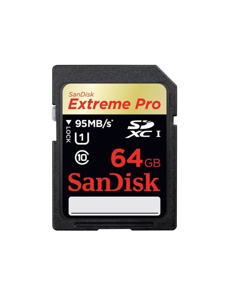 SanDisk Extreme Pro - Tarjeta de memoria flash - 64 GB - UHS Class 1 - 600x/633x - SDXC UHS-I SDSDXPA-064G-X46 kiwiku.com