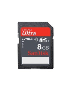 SanDisk Ultra - Tarjeta de memoria flash - 8 GB - Class 10 - SDHC UHS-I SDSDU-008G-U46 kiwiku.com