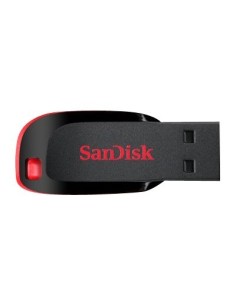SanDisk Cruzer Blade - Unidad flash USB - 64 GB - USB 2.0 - negro, rojo SDCZ50-064G-B35 kiwiku.com