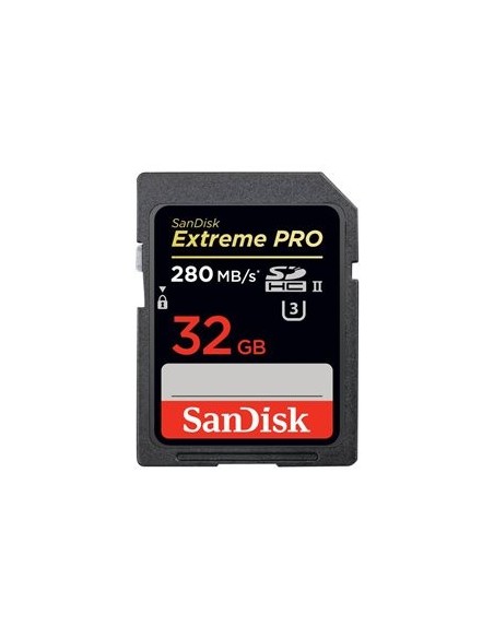 SanDisk Extreme Pro - Tarjeta de memoria flash - 32 GB - UHS Class 3 - 1667x/1867x - SDHC UHS-II SDSDXPB-032G-G46 kiwiku.com