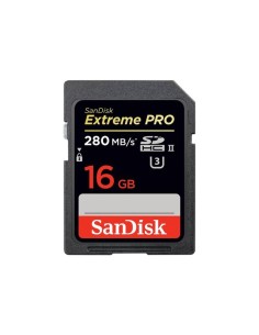 SanDisk Extreme Pro - Tarjeta de memoria flash - 16 GB - UHS Class 3 - 1667x/1867x - SDHC UHS-II SDSDXPB-016G-G46 kiwiku.com