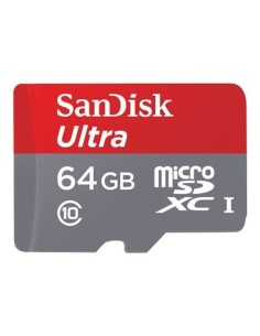 SanDisk Ultra - Tarjeta de memoria flash ( adaptador microSDXC a SD Incluido ) - 64 GB - Class 10 -  SDSDQUAN-064G-G4A kiwiku.c