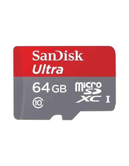 SanDisk Ultra - Tarjeta de memoria flash ( adaptador microSDXC a SD Incluido ) - 64 GB - Class 10 -  SDSDQUAN-064G-G4A kiwiku.c