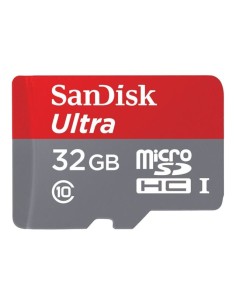 SanDisk Ultra - Tarjeta de memoria flash ( adaptador microSDHC a SD Incluido ) - 32 GB - Class 10 -  SDSDQUAN-032G-G4A kiwiku.c