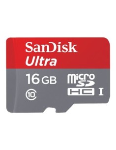 SanDisk Ultra - Tarjeta de memoria flash ( adaptador microSDHC a SD Incluido ) - 16 GB - Class 10 -  SDSDQUAN-016G-G4A kiwiku.c