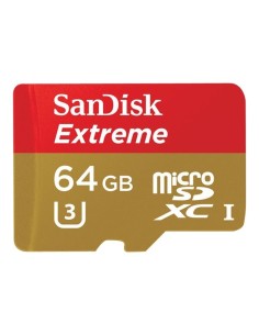 SanDisk Extreme - Tarjeta de memoria flash ( adaptador microSDXC a SD Incluido ) - 64 GB - UHS Class SDSDQXN-064G-G46A kiwiku.c