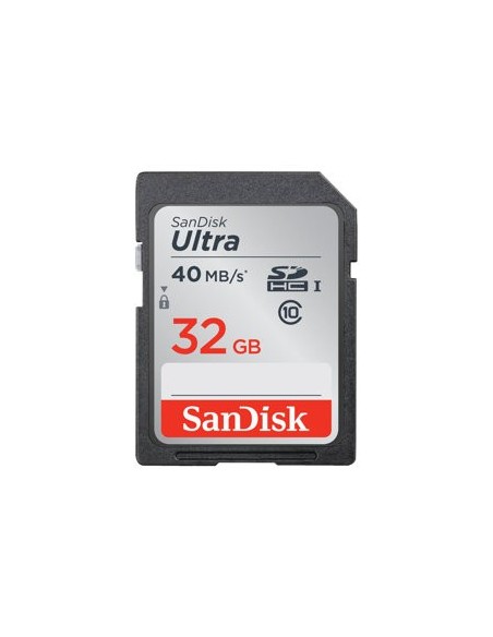 SanDisk Ultra - Tarjeta de memoria flash - 32 GB - UHS Class 1 / Class10 - 266x - SDHC UHS-I SDSDUN-032G-G46 kiwiku.com