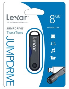 Lexar 8GB JumpDrive TwistTurn - Memoria USB (8 GB, USB 2.0, Girar, Azul) LJDTT8GBABEU kiwiku.com 2