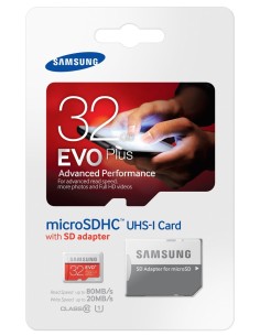 Samsung micro sd 32gb + adaptador evo+ clase 10 MB-MC32DA/EU kiwiku.com 2