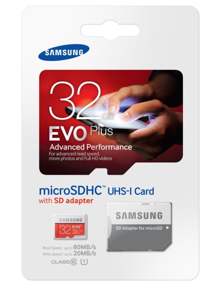 Samsung micro sd 32gb + adaptador evo+ clase 10 MB-MC32DA/EU kiwiku.com