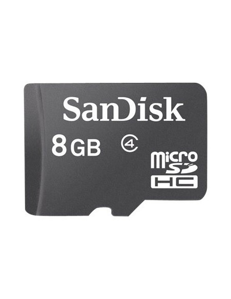 SanDisk - Tarjeta de memoria flash - 8 GB - Class 4 - microSDHC - negro SDSDQM-008G-B35 kiwiku.com