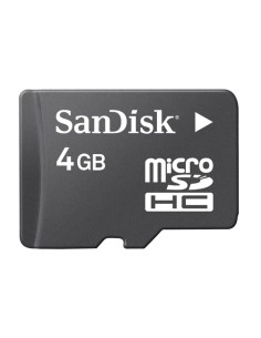 SanDisk - Tarjeta de memoria flash - 4 GB - Class 4 - microSDHC - negro SDSDQM-004G-B35 kiwiku.com