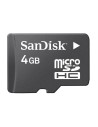 Sandisk - tarjeta de memoria flash - 4 gb - class 4 - microsdhc - negro