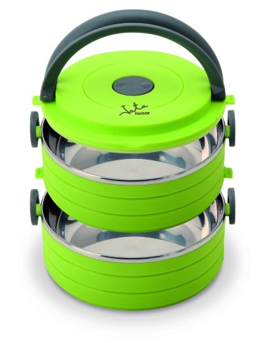 Jata Hogar 904VE - Porta alimentos con 2 contenedores, capacidad total 1.4 l 904VE kiwiku.com
