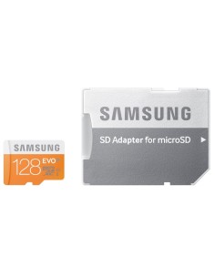 Microsd con adaptador evo 128gb