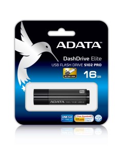 ADATA Superior Series S102 Pro - Unidad flash USB - 16 GB - USB 3.0 - gris titanio AS102P-16G-RGY kiwiku.com