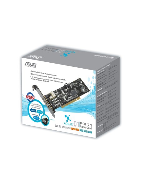 Asus Xonar D1 Tarjeta de sonido interna PCI 7.1, Digital Out, Amplificador de auriculares, Dolby, Ea 90-YAA0B0-0UAN00Z kiwiku.c
