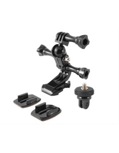 Pack soporte + adhesivos + adaptador para go pro y camaras deportivas BXGOPACK kiwiku.com