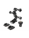 Pack soporte + adhesivos + adaptador para go pro y camaras deportivas