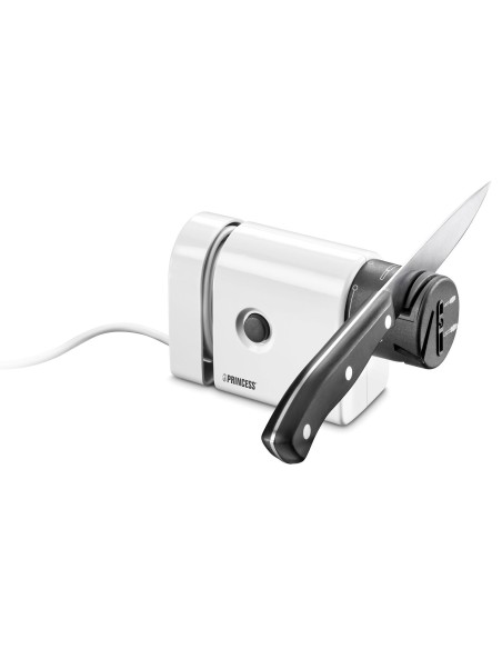 Princess 492900 - Afilador eléctrico para cuchillos, color blanco 492900 kiwiku.com