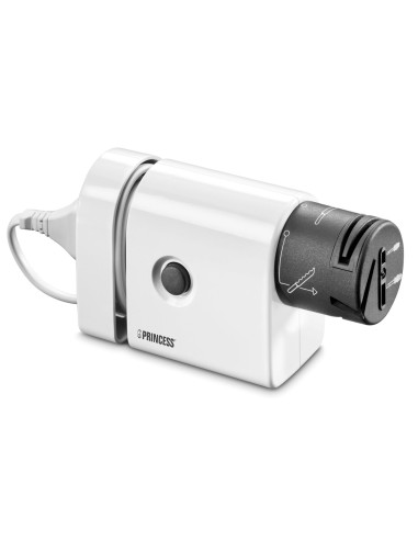 Princess 492900 - Afilador eléctrico para cuchillos, color blanco 492900 kiwiku.com