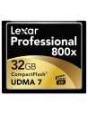 Lexar professional 800x - memoria compact flash de 32 gb