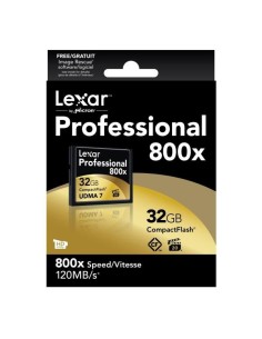 Lexar Professional 800x - Memoria Compact Flash de 32 GB LCF32GCRBEU800 kiwiku.com 2