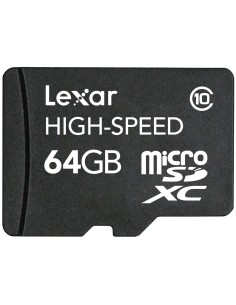 Lexar microSDXC 64GB - Tarjeta microSD de 64 GB (Class 10), negro LSDMI64GABEUC10 kiwiku.com