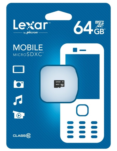 Lexar microSDXC 64GB - Tarjeta microSD de 64 GB (Class 10), negro LSDMI64GABEUC10 kiwiku.com