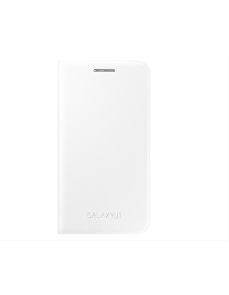Samsung Flip Cover EF-FJ100 para Galaxy J1, blanco - apropiado para GALAXY J1 J100N EF-FJ100BWEGWW kiwiku.com