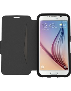 OtterBox Strada - Funda de protección para Samsung Galaxy S6, en piel, color negro 77-51739 kiwiku.com