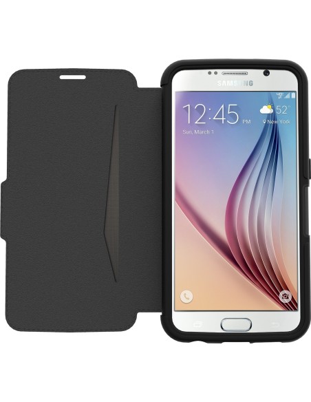 OtterBox Strada - Funda de protección para Samsung Galaxy S6, en piel, color negro 77-51739 kiwiku.com