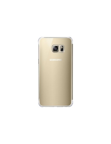 Samsung Clear View - Funda para Samsung Galaxy S6 Edge +, color oro EF-ZG928CFEGWW kiwiku.com