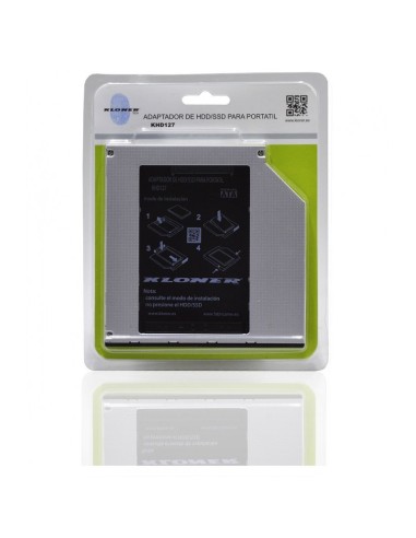 KLONER KHD127 - Adaptador de disco duro/SSD para portátil compatible 12.7mm SATA ODD KHD127 kiwiku.com