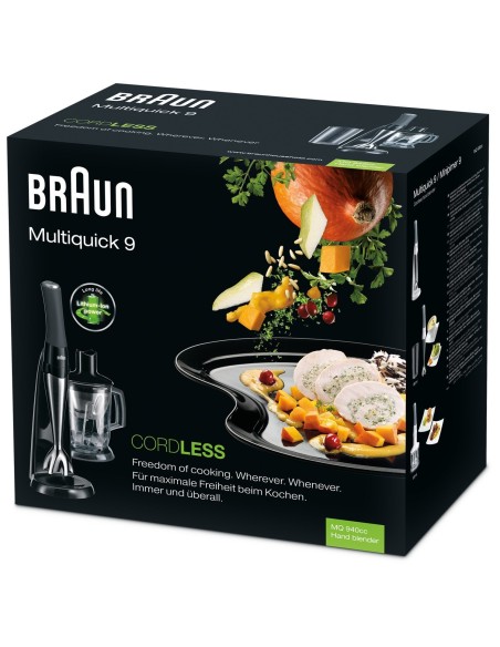 Braun MQ 940 CC Multiquick 9 - Batidora de mano inalámbrica 0X22111006 kiwiku.com