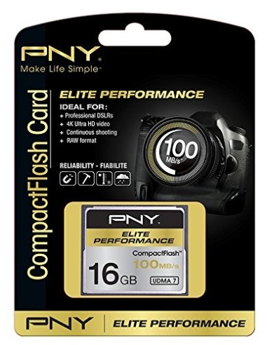PNY CompactFlash 16GB - Tarjeta de memoria Elite Performance CF16GELIPER-EF kiwiku.com