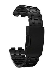 Pebble BXPE40022 - Correa de acero para Pebble Steel, color negro BXPE40022 kiwiku.com