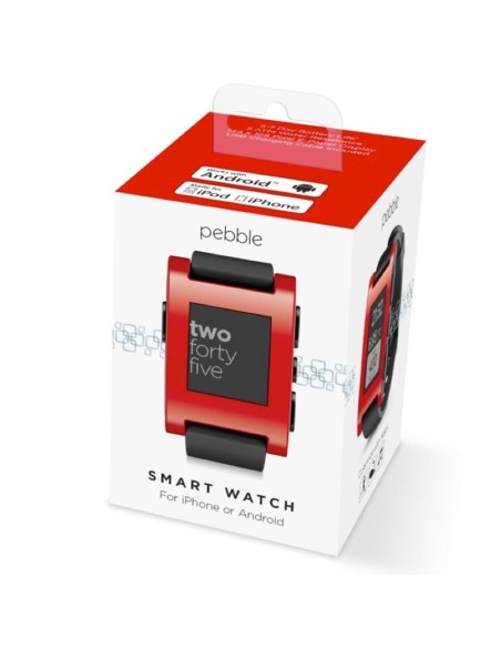 Smartwatch pebble original rojo BXPEORRE BXPEORRE kiwiku.com