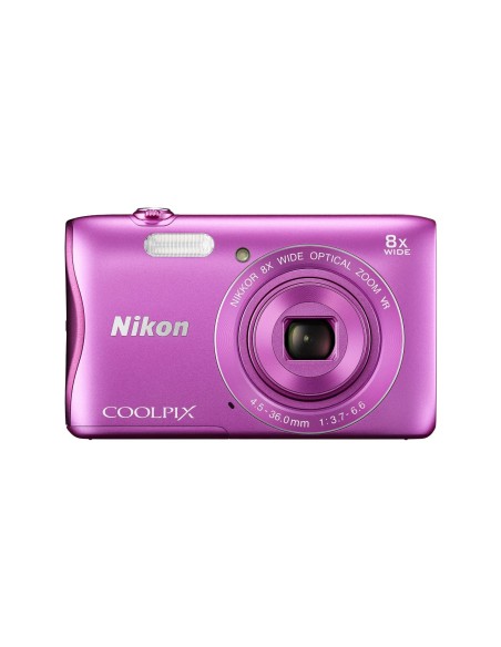 Nikon Coolpix S3700 - Cámara compacta de 20.5 Mp rosa VNA823E1 kiwiku.com
