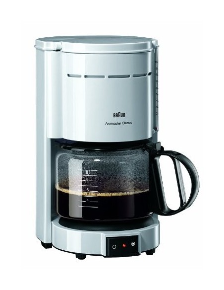 Braun - Cafetera Eléctrica KF 47 Blanca Aromaster 0X13211004 kiwiku.com