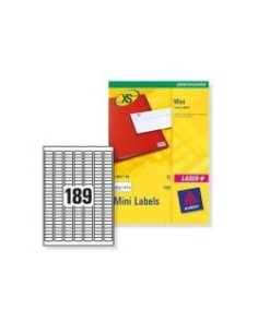 Etiquetas mini 38.1x21.2 25h avery