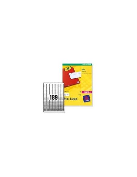 Etiquetas mini 38.1x21.2 25h avery
