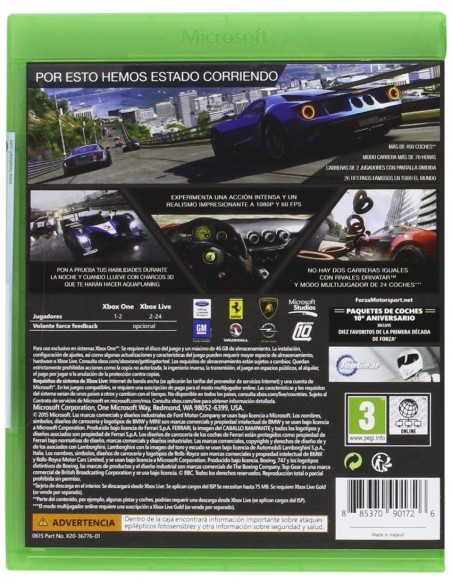 Xbox One Forza Motorsport 6 RK2-00011 kiwiku.com