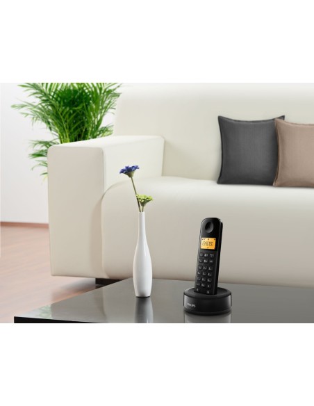 Philips D1301B/23 - Teléfono single inalámbrico Negro D1301B/23 kiwiku.com
