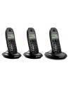 Dmotorola c1003 trio - teléfono fijo inalámbrico, color negro