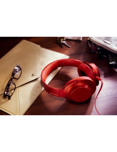 Sony MDR-100AAP - Auriculares con sonido de alta resolución Hi-Res Audio y manos libres  rojo MDR100AAPR.CE7 kiwiku.com
