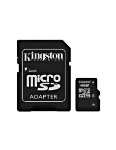 Kingston SDC4/4GB - Tarjeta micro SDC4/4GB (SDHC clase4, 4 GB con adaptador) SDC4/4GB kiwiku.com