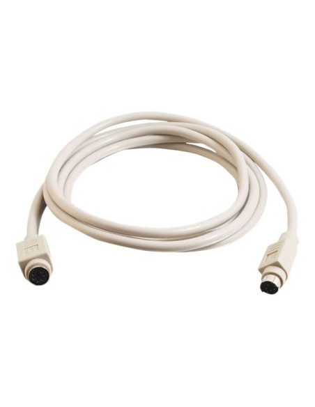 C2G - Cable alargador de teclado - PS/2 de 6 espigas (H) - PS/2 de 6 espigas (M) - 3 m - moldeado 81490 kiwiku.com
