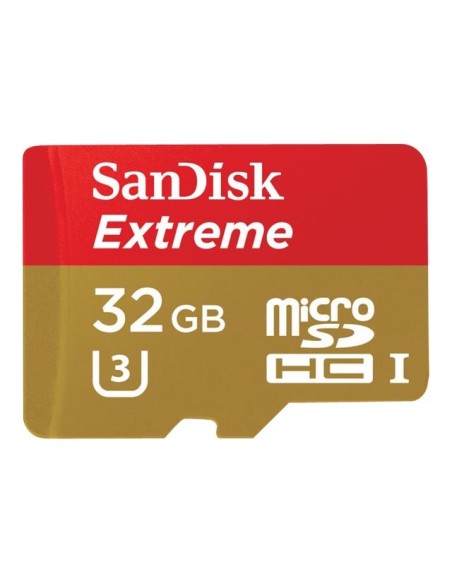 SanDisk Extreme - Tarjeta de memoria flash ( adaptador microSDHC a SD Incluido ) - 32 GB - UHS Class SDSDQXL-032G-GA4A kiwiku.c