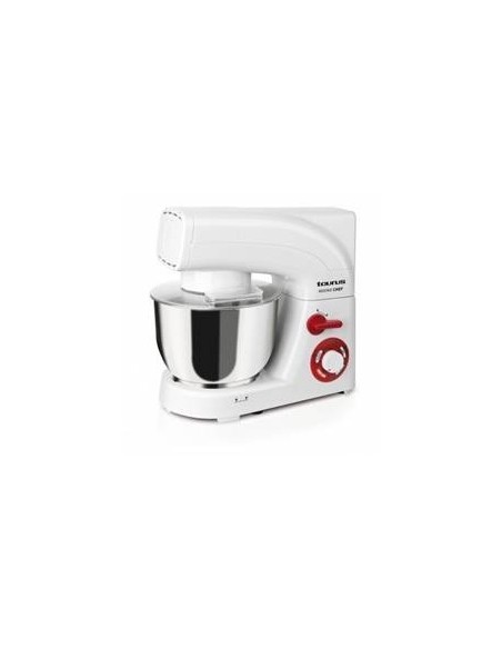 Taurus 913516 - Batidora amasadora, 1200 W, mezcla planetaria con recipiente de acero inoxidable de 5.5 L y 3 accesorios para me